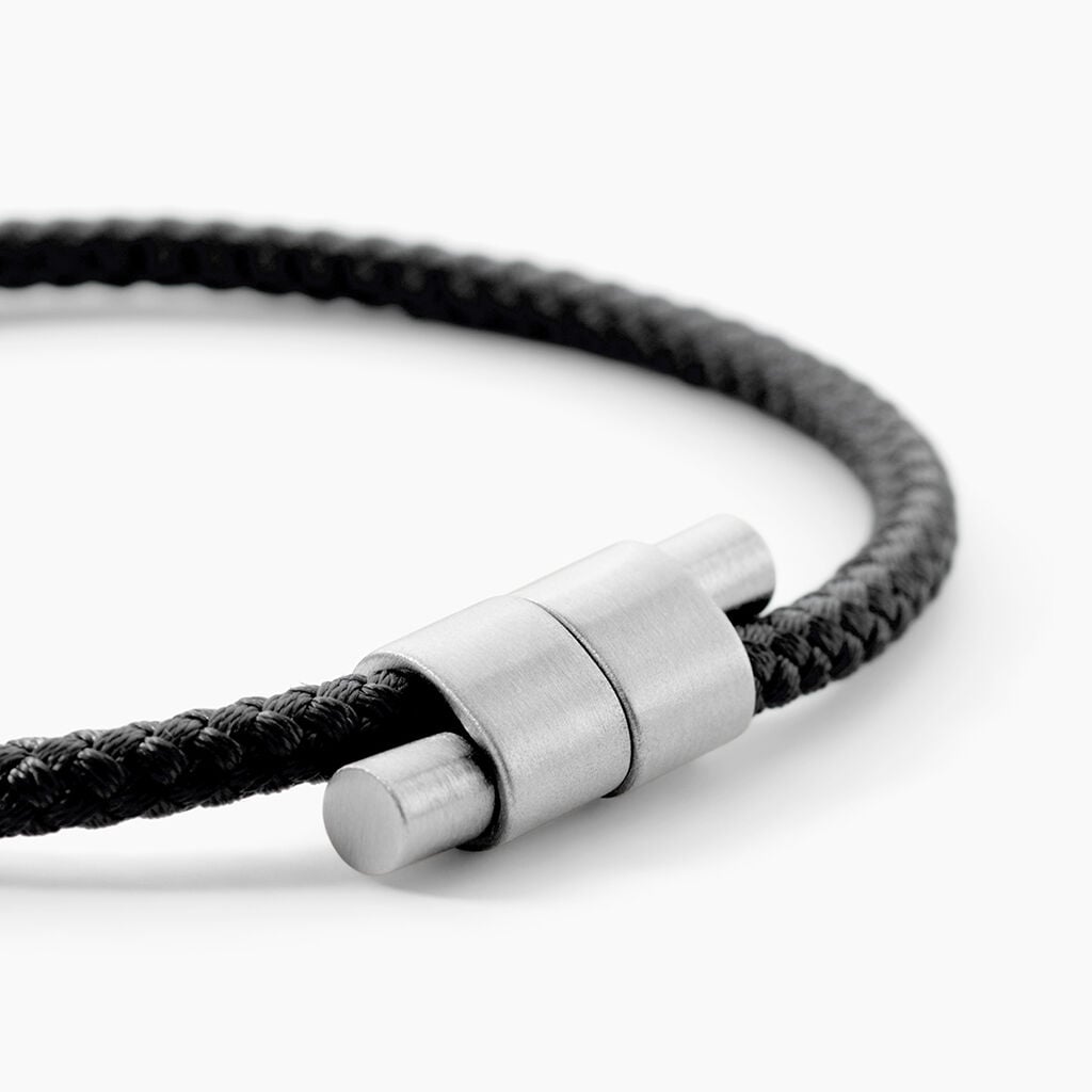 Bracelet Neuss Acier Blanc - Bijoux sans pierre Homme | Histoire d&rsquo;Or