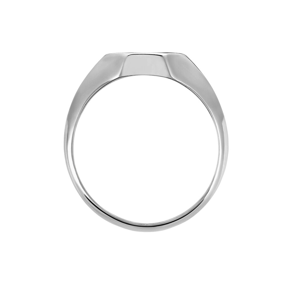 Chevalière Sanza Argent Blanc - Chevalières Homme | Histoire d’Or