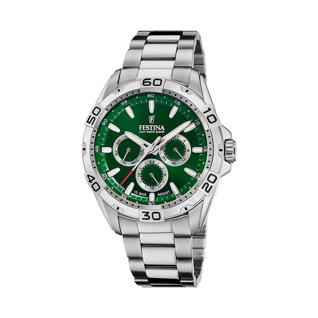 Montre Festina multifonction Vert - Montres Homme | Histoire d’Or