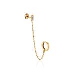 Bijou D'oreille Unitaire Plaqu&eacute; Or Maverick Oxyde De Zirconium - Piercings d'oreilles Femme | Histoire d&rsquo;Or