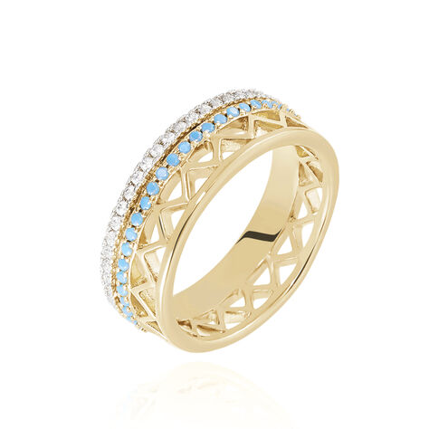 Bague Zoila Plaqué Or Jaune Oxyde De Zirconium - Bagues avec pierre Femme | Histoire d’Or