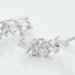 Boucles D'oreilles Grimpantes Adonia Argent Blanc Oxyde De Zirconium - Boucles d'oreilles fantaisie Femme | Histoire d&rsquo;Or