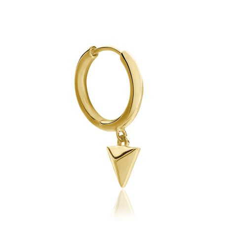 Créole Unitaire Basilio Plaqué Or Doré - Boucles d'oreilles créoles Homme | Histoire d’Or