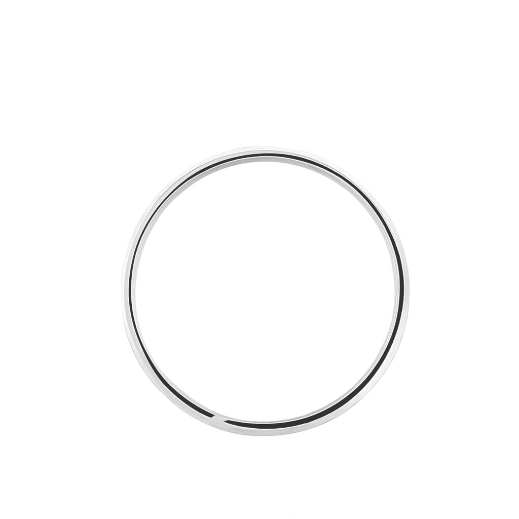 Alliance Caroline Sablee Demi Jonc Classique Or Blanc - Alliances Femme | Histoire d’Or