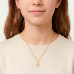 Collier Hallie Ange A Genoux Or Jaune - Colliers Bapt&ecirc;me Enfant | Histoire d&rsquo;Or