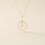 Pendentif Gabe Or Jaune Oxyde De Zirconium - Pendentifs Femme | Histoire d&rsquo;Or