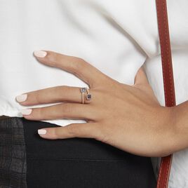 Bague Ilvaae Plaqué Or Pierre Bleue - Bagues avec pierre Femme | Histoire d’Or