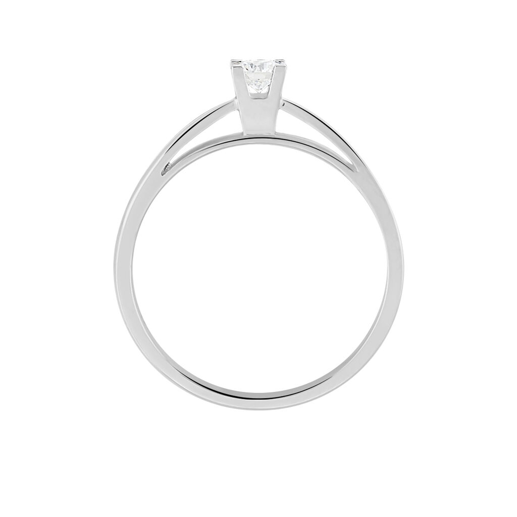 Bague Solitaire Tahyna Or Blanc Diamant - Bagues solitaires Femme | Histoire d’Or