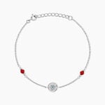 Bracelet Umah Argent Blanc Corail Oxyde De Zirconium - Bracelets Femme | Histoire d&rsquo;Or