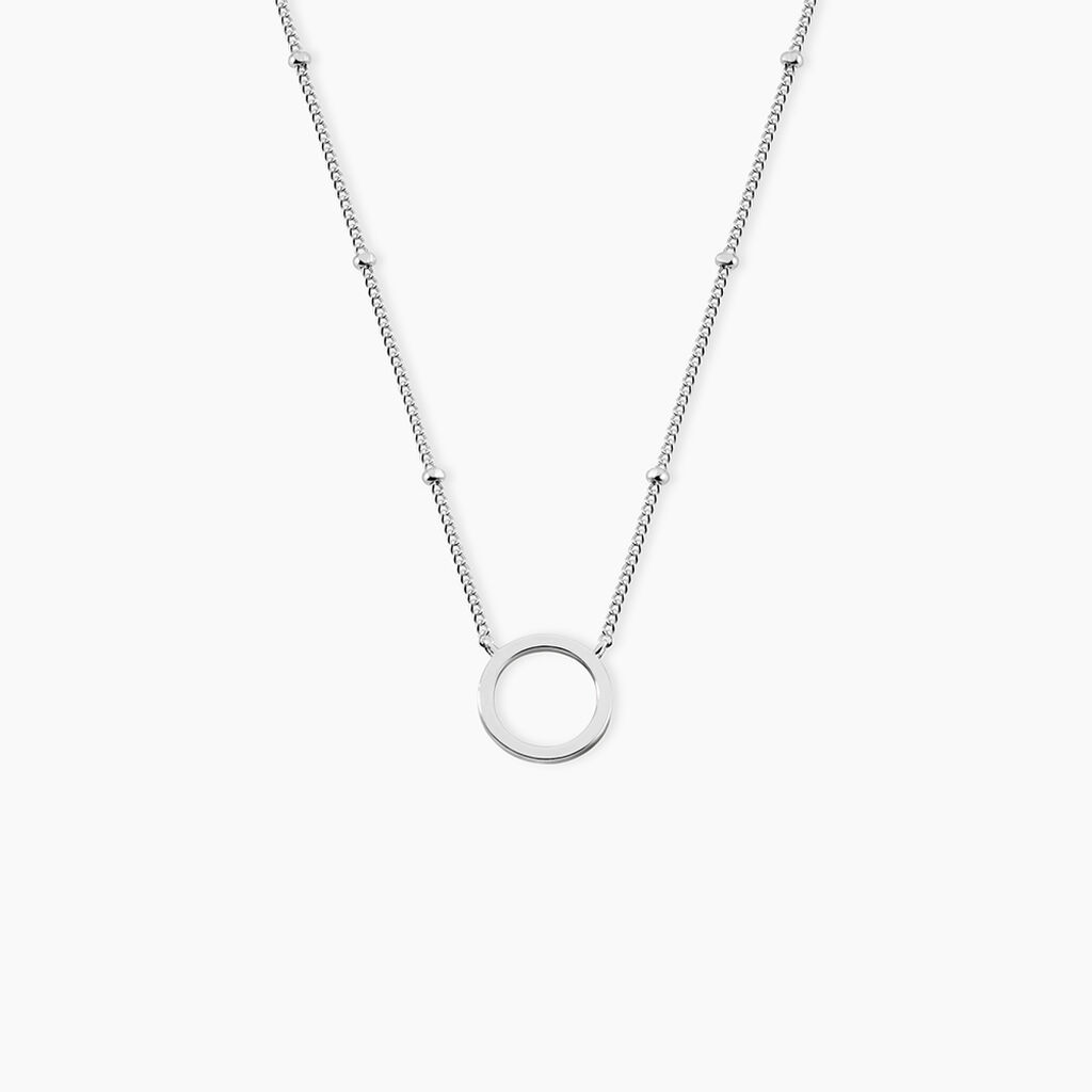 Collier Argent Blanc Cari - Colliers fantaisie Femme | Histoire d&rsquo;Or