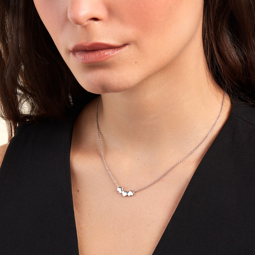 Collier Te Amo Argent Blanc - Colliers fantaisie Femme | Histoire d’Or
