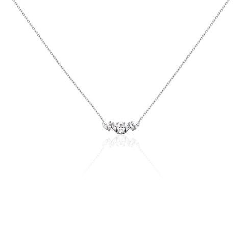 Collier Argent Blanc Winter Sweetness Oxyde De Zirconium - Colliers fantaisie Femme | Histoire d’Or