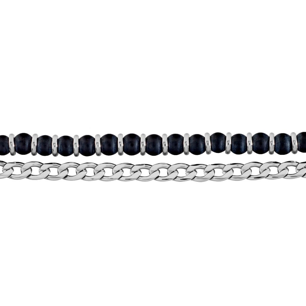 Bracelet Magalos Acier Blanc Onyx - Bracelets Homme | Histoire d’Or