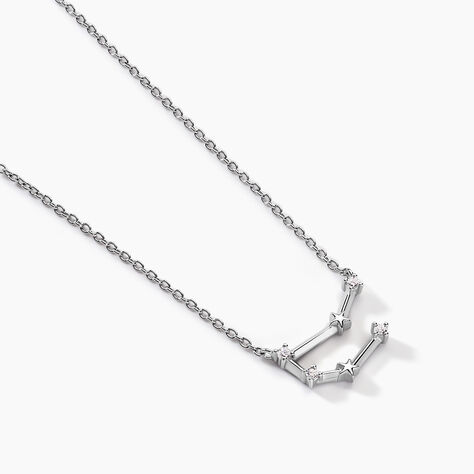 Collier Vega Argent Blanc Oxyde De Zirconium - Colliers Zodiaque Femme | Histoire d’Or