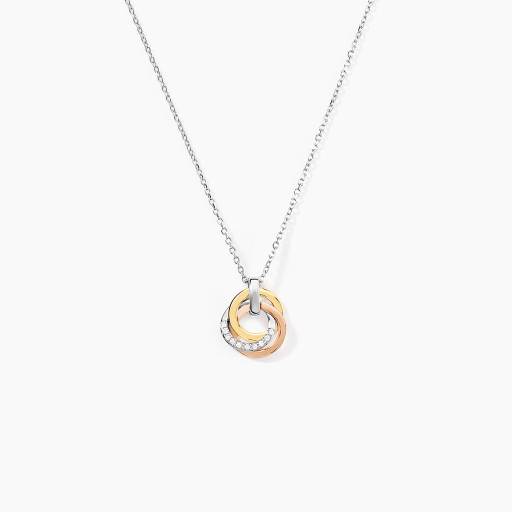 Collier Or Tricolore Vanadissa Diamants - Colliers Femme | Histoire d&rsquo;Or