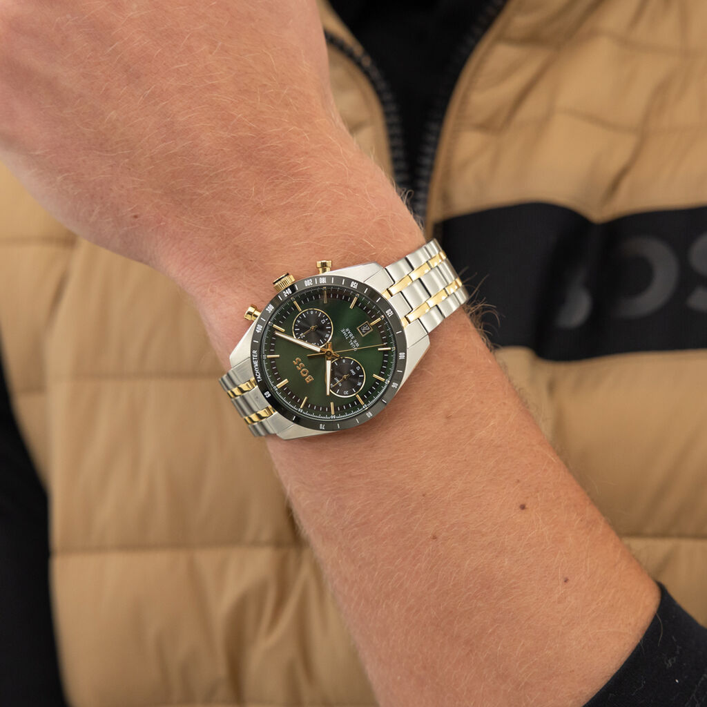 Montre Boss Tourmaster Vert - Nouveautés montres Homme | Histoire d’Or