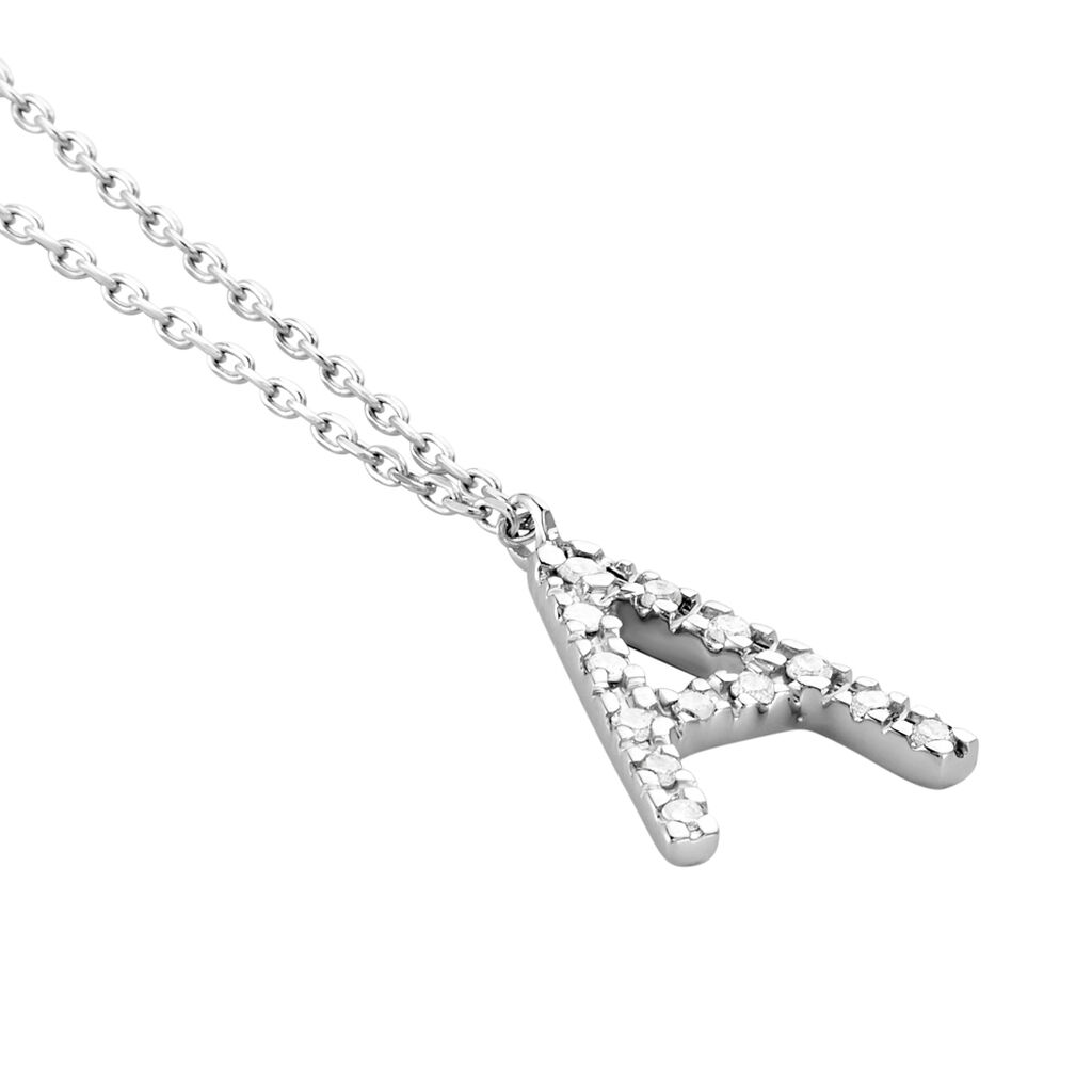 Collier Oran Or Blanc Diamant - Colliers Femme | Histoire d’Or