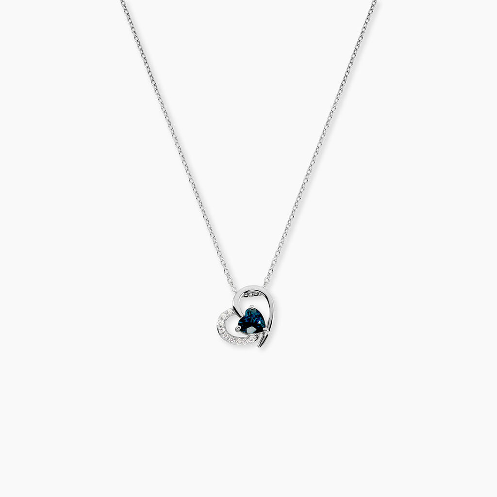 Collier Or Blanc Eliana Topaze Oxydes - Colliers Femme | Histoire d&rsquo;Or