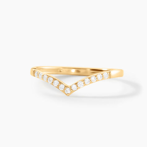 Alliance Echo Or Jaune Diamant Synth&eacute;tique - Alliances Femme | Histoire d&rsquo;Or