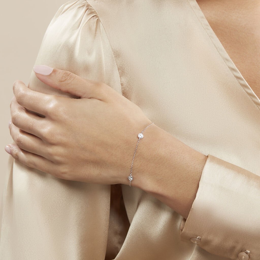 Bracelet Venda Argent Blanc Oxyde De Zirconium - Bracelets Femme | Histoire d’Or