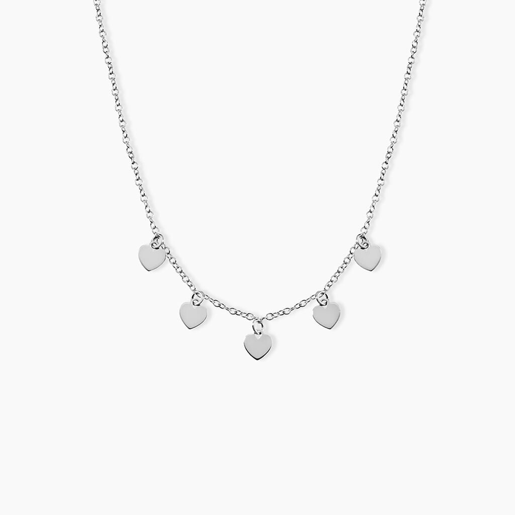 Collier Maryline Argent Blanc - Colliers fantaisie Femme | Histoire d&rsquo;Or