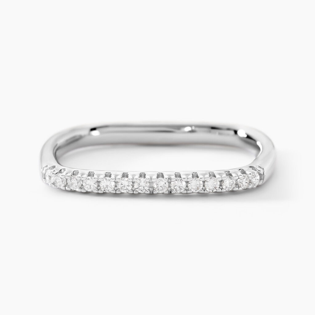 Bague Infini Pop Argent Blanc Oxyde De Zirconium - Bagues avec pierre Femme | Histoire d’Or