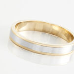 Alliance Hevan Ruban Or Bicolore - Alliances Unisex | Histoire d&rsquo;Or