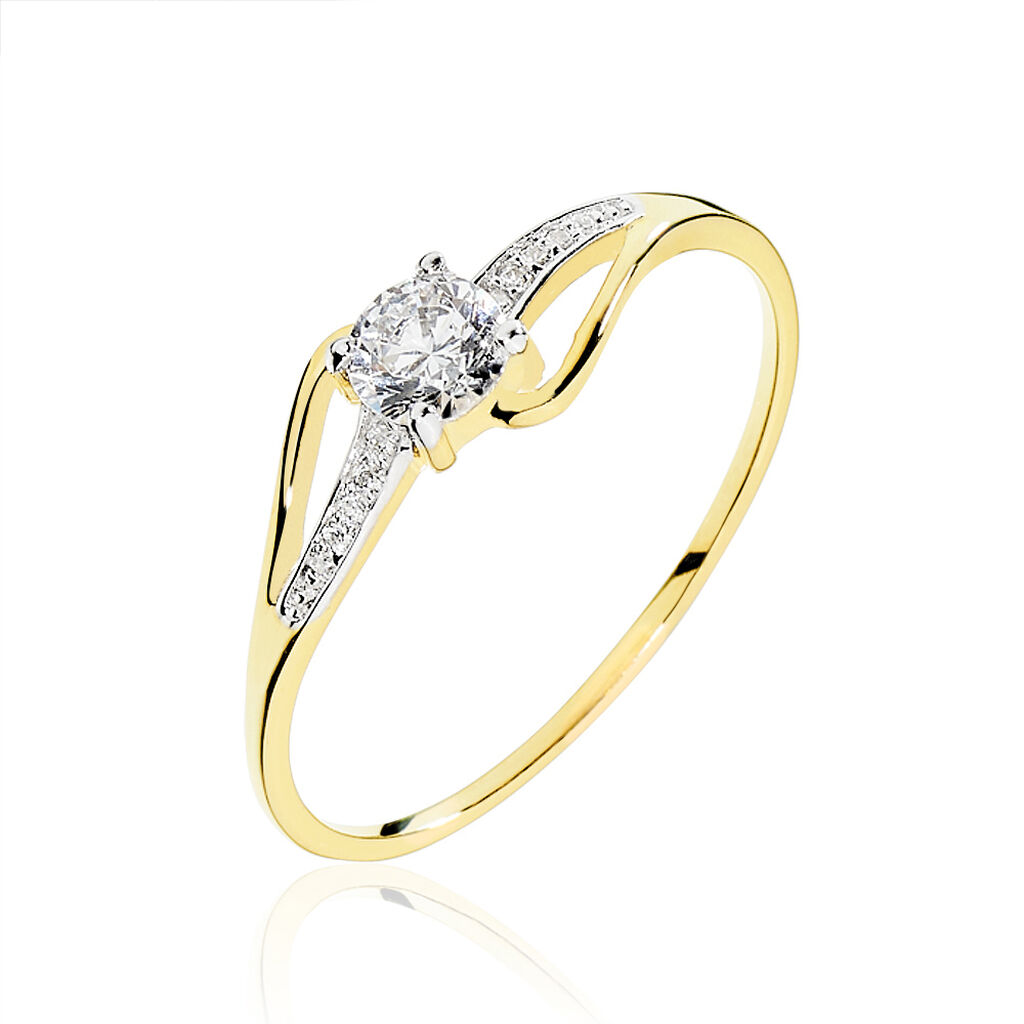 Comment Reconnaitre Un Diamant D Un Oxyde De Zirconium Bague Solitaire Marie-laurence Or Jaune Oxyde De Zirconium