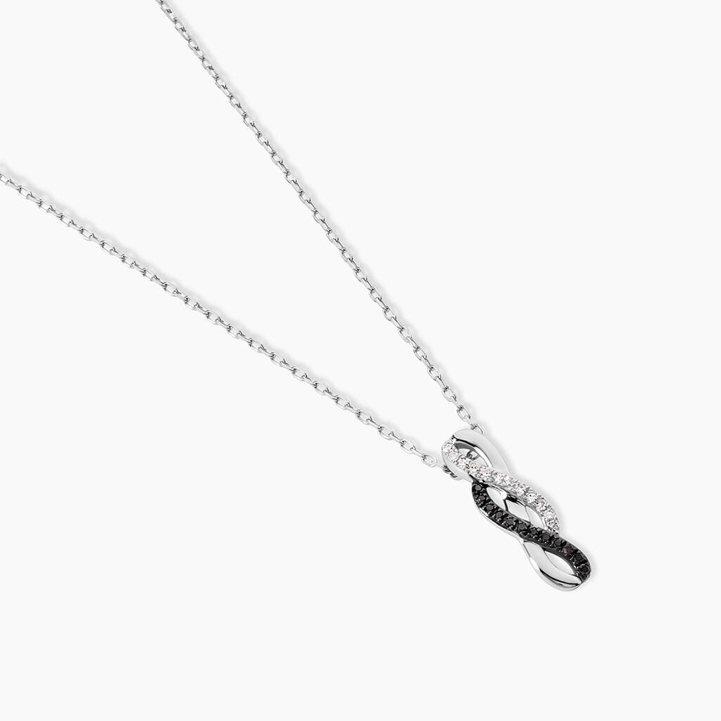 Collier Callune Or Blanc Diamant - Colliers Femme | Histoire d&rsquo;Or