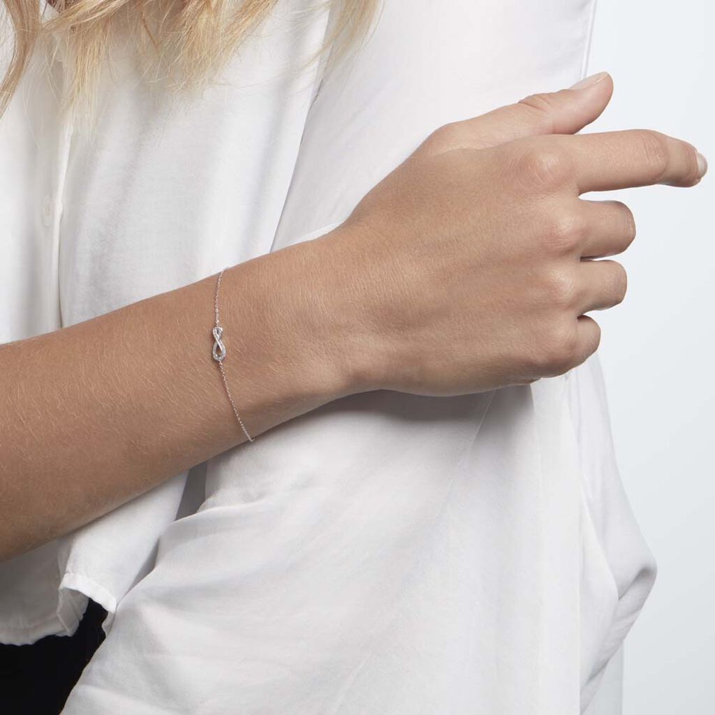 Bracelet Theanna Or Blanc Diamant - Bracelets Femme | Histoire d’Or