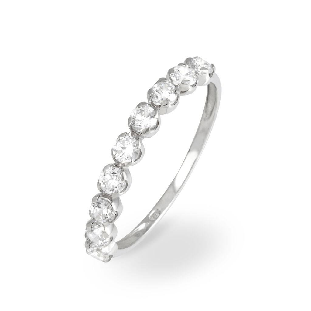 Alliance Marlyatou Or Blanc Oxyde De Zirconium - Alliances Femme | Histoire d’Or