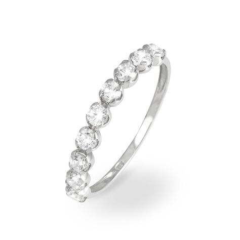 Alliance Marlyatou Or Blanc Oxyde De Zirconium - Alliances Femme | Histoire d’Or