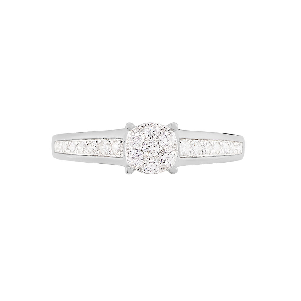 Bague Celia Or Blanc Diamant - Bagues avec pierre Femme | Histoire d’Or