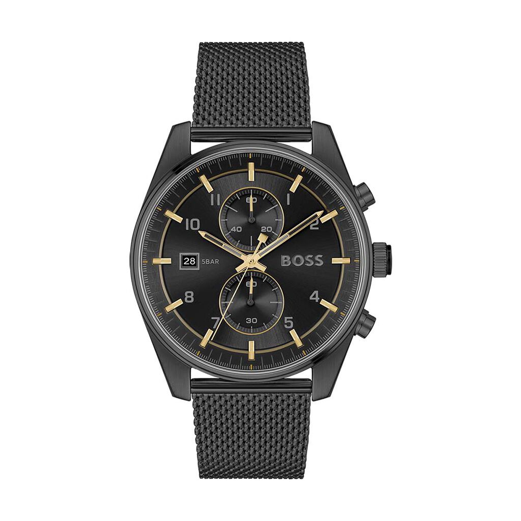 Montre Boss Skytraveller Noir - Montres Homme | Histoire d’Or