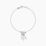 Bracelet Argent Blanc Sebastina - Bracelets Femme | Histoire d&rsquo;Or