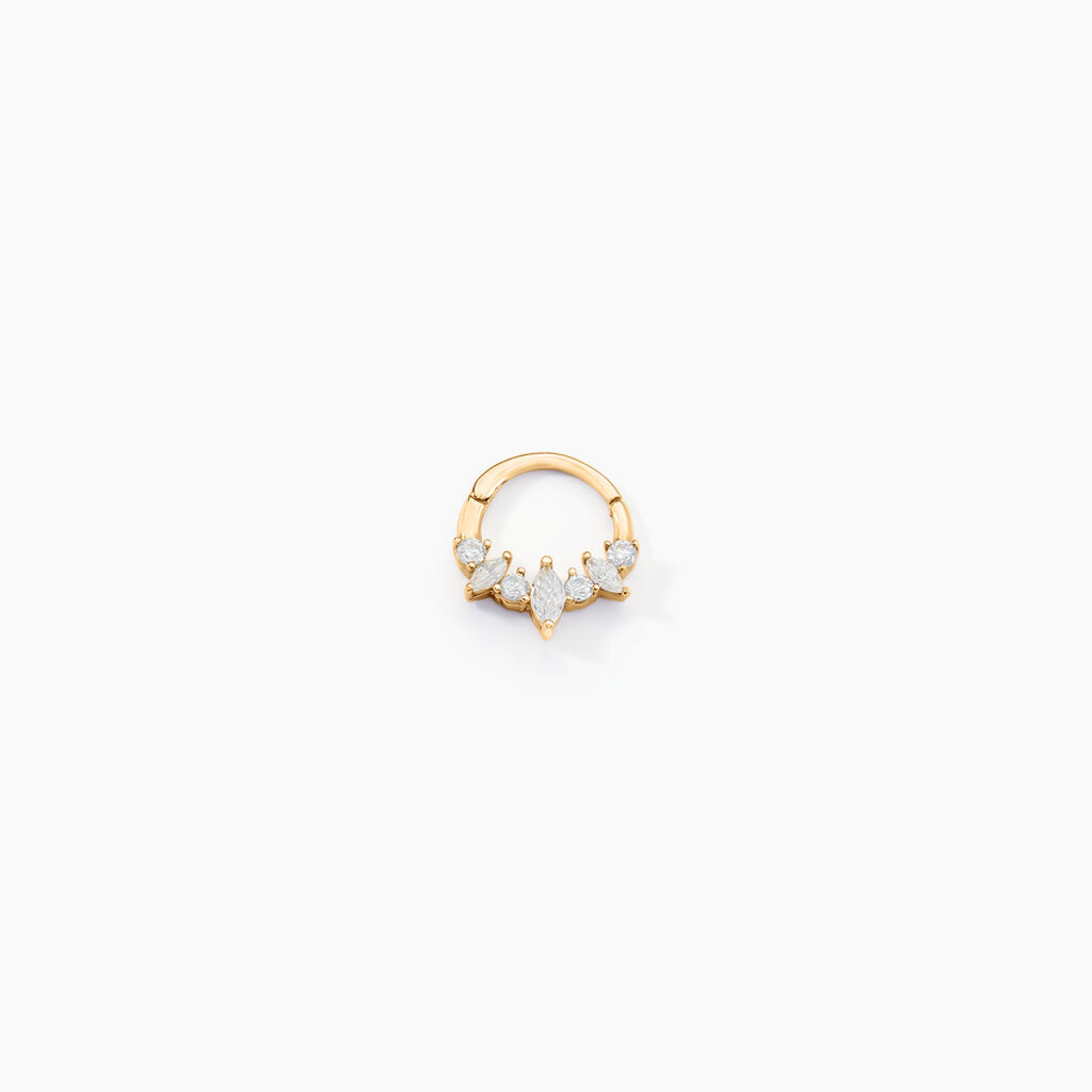 Piercing D'oreille Et/ou De Nez Unitaire Pru Or Jaune Oxyde Zirconium - Bijoux Femme | Histoire d’Or