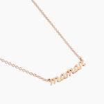 Collier Mendi Argent Rose - Cadeaux de naissance Femme | Histoire d&rsquo;Or