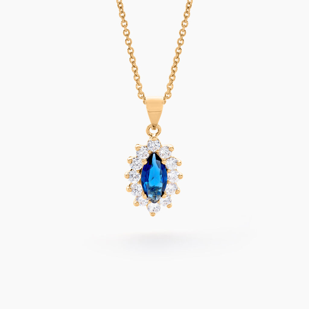 Collier Lisea Plaqué Or Jaune Verre Et Oxyde De Zirconium - Colliers fantaisie Femme | Histoire d’Or