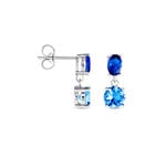 Boucles D'oreilles Pendantes Argent Blanc Brenna Oxydes De Zirconium - Boucles d'oreilles fantaisie Femme | Histoire d&rsquo;Or