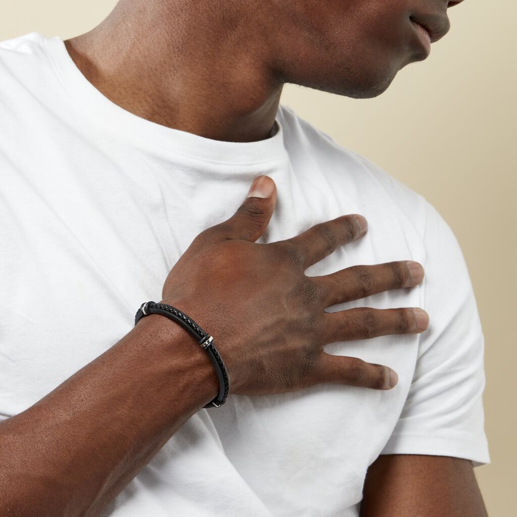 Bracelet Acier Blanc Polo - Bijoux sans pierre Homme | Histoire d&rsquo;Or