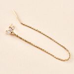 Bijou D'oreille Unitaire Jarvis Plaqu&eacute; Or Jaune Oxyde De Zirconium - Piercings d'oreilles Femme | Histoire d&rsquo;Or