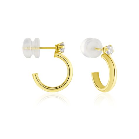 Créoles Or Jaune Jayson Oxyde De Zirconium - Boucles d'oreilles créoles Femme | Histoire d’Or