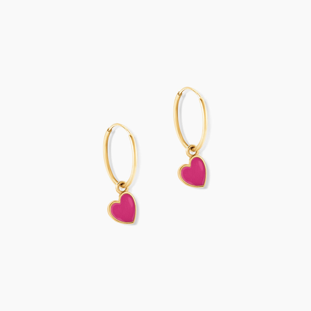 Cr&eacute;oles Elsie Or Jaune - Boucles d'oreilles cr&eacute;oles Enfant | Histoire d&rsquo;Or
