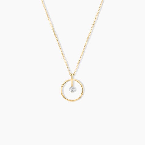 Collier Or Jaune Adrienn Diamants - Colliers Femme | Histoire d&rsquo;Or