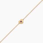 Bracelet Benno Argent Dor&eacute; A L'Or 750/1000 Am&eacute;thyste - F&ecirc;te des m&egrave;res Femme | Histoire d&rsquo;Or