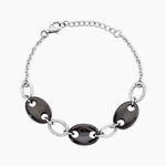 Bracelet Hattie Argent Blanc C&eacute;ramique Et Oxyde De Zirconium - Bracelets Femme | Histoire d&rsquo;Or