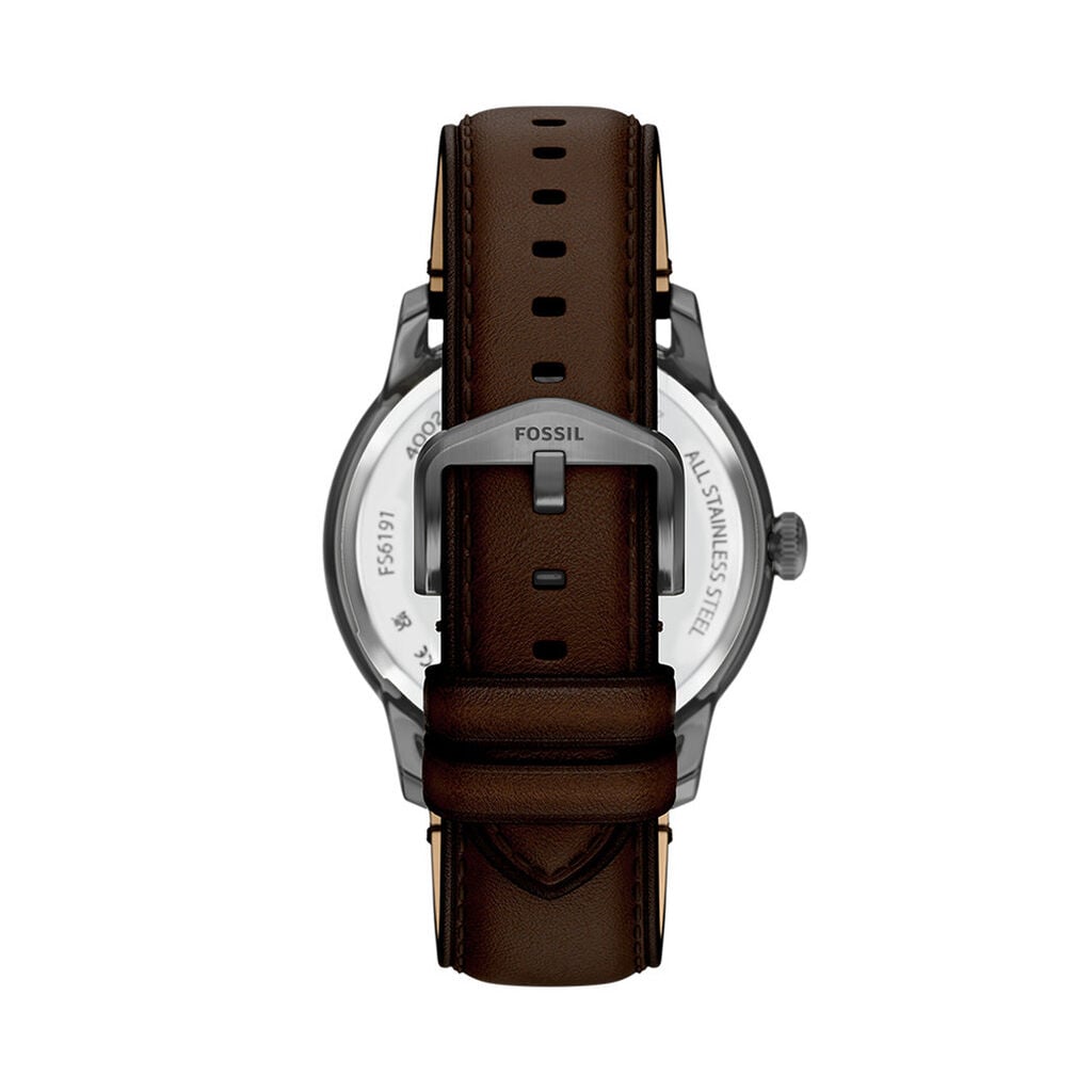 Montre Fossil Bic Tic Tourbillon Gris - F&ecirc;te des p&egrave;res Homme | Histoire d&rsquo;Or