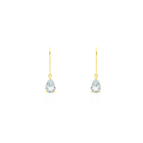 Boucles D'oreilles Pendantes Kalyne Or Jaune Topaze - Boucles d'oreilles pendantes Femme | Histoire d’Or