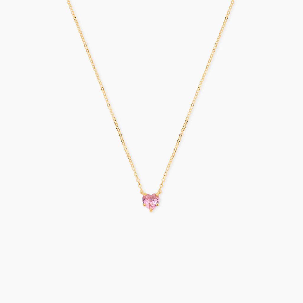 Collier Or Jaune Avaya Oxyde De Zirconium - Colliers Enfant | Histoire d&rsquo;Or