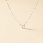 Collier Ponama Or Blanc Oxyde De Zirconium - Colliers Femme | Histoire d&rsquo;Or